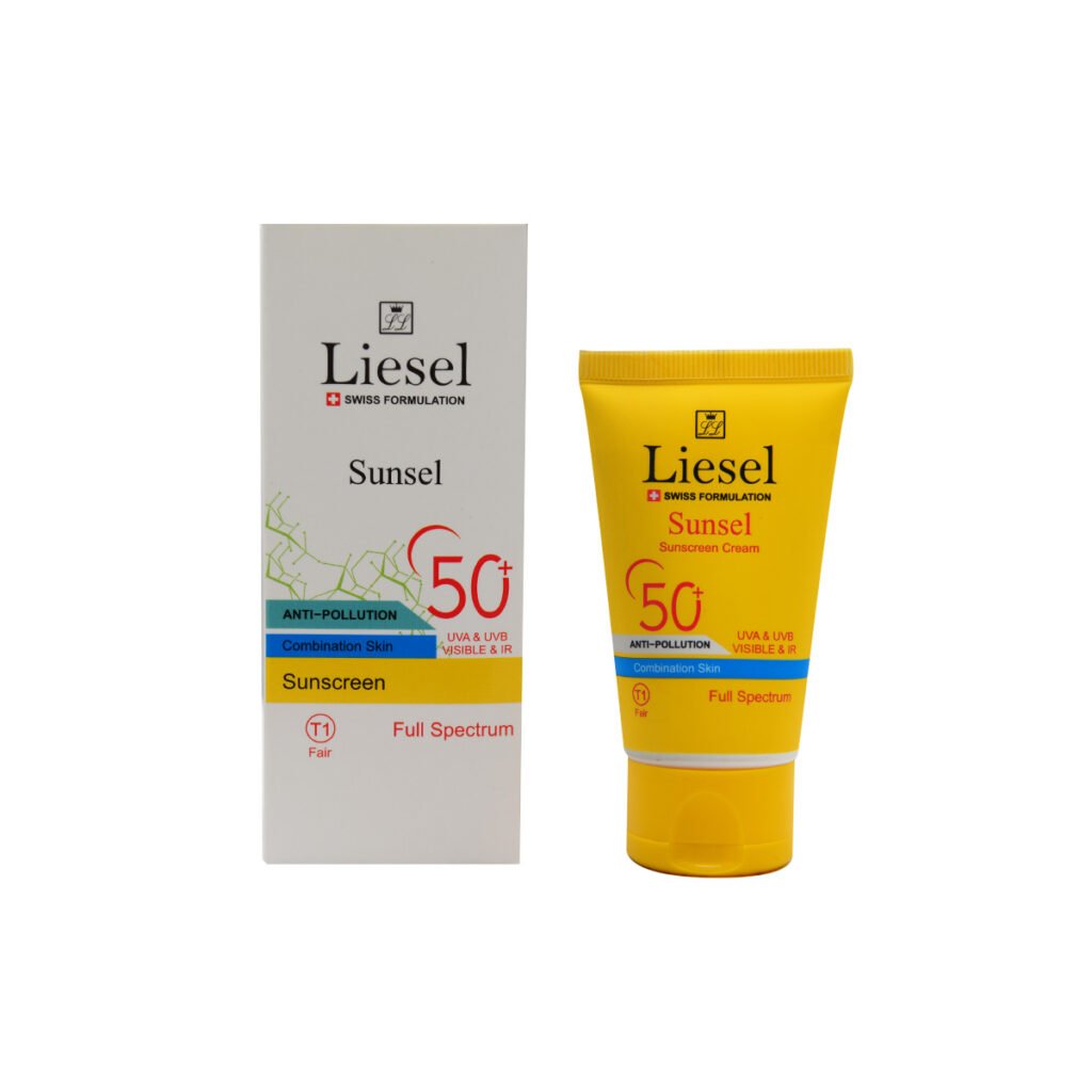 کرم ضدآفتاب پوست مختلط لایسل SPF 50 (مدل Fair T1)