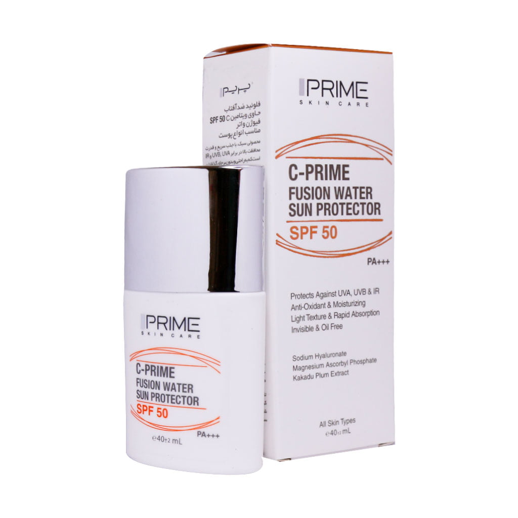 ضد آفتاب فیوژن واتر پریم SPF 50 مناسب انواع پوست حجم ۴۰ میلی لیتر